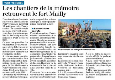 2020 le fort mailly 2020 08 18 LIndépendant 